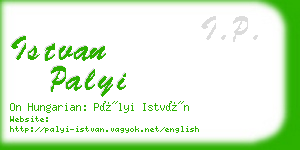 istvan palyi business card